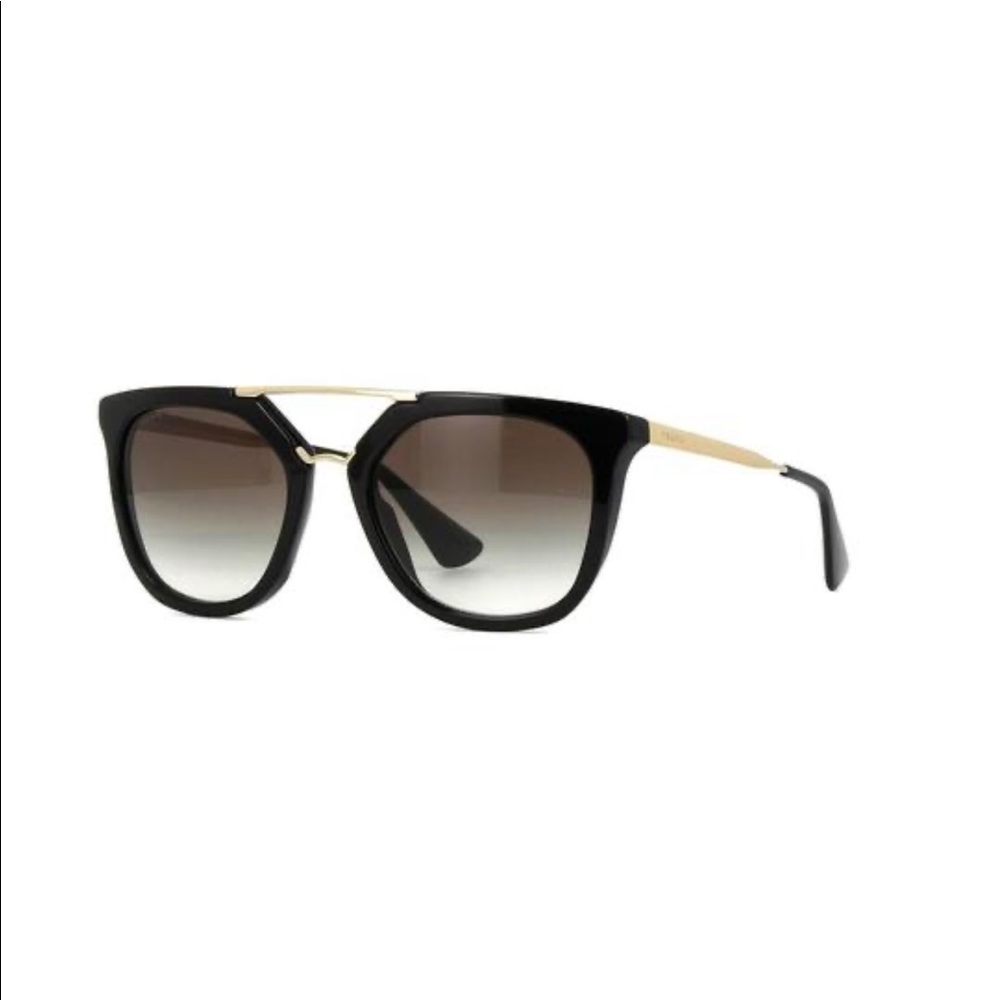 Prada SPR 13Q Black Sunglasses.